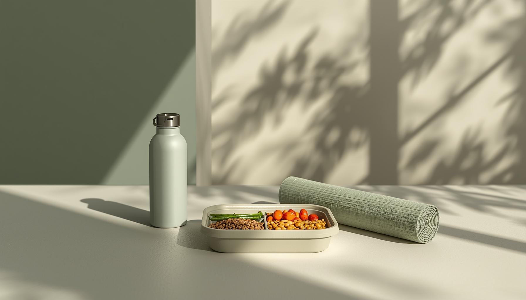 Achtsames Essen, unterwegs und Integration mit Yoga bei Glow